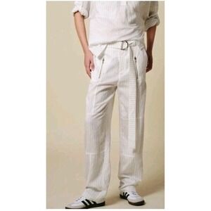 NWT Saint Art Courtney Pant White Pinstripe Striped Pants Women XXS reg $298